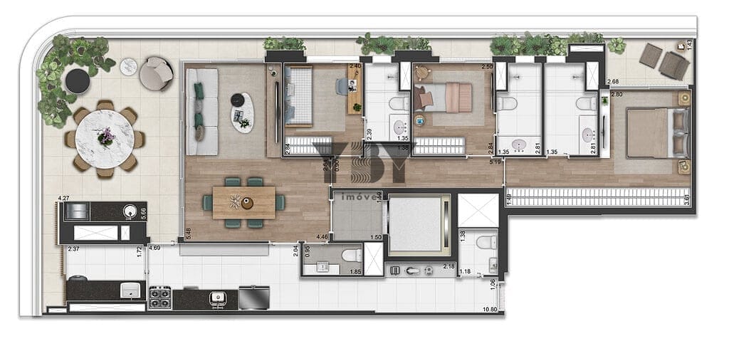 Cobertura à venda com 3 quartos, 300m² - Foto 38