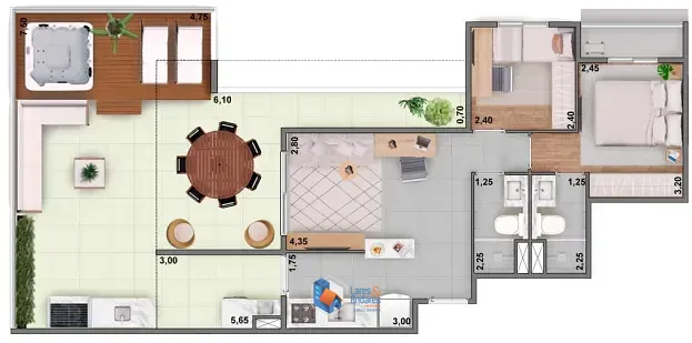 Apartamento, 2 quartos, 47 m² - Foto 16