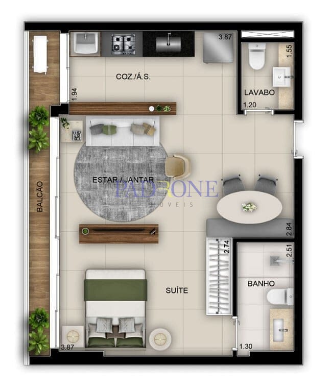 Apartamento à venda com 2 quartos, 74m² - Foto 17