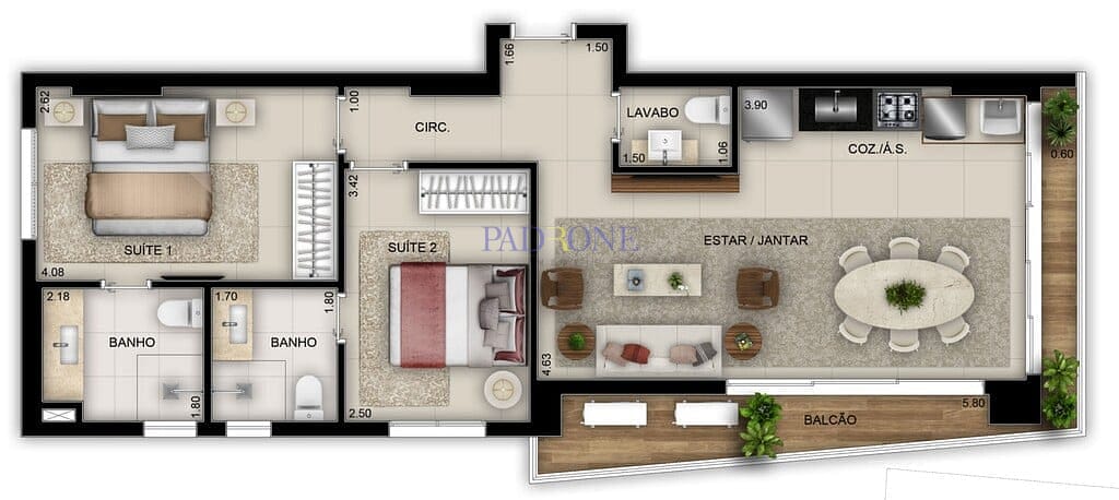 Apartamento à venda com 2 quartos, 74m² - Foto 19