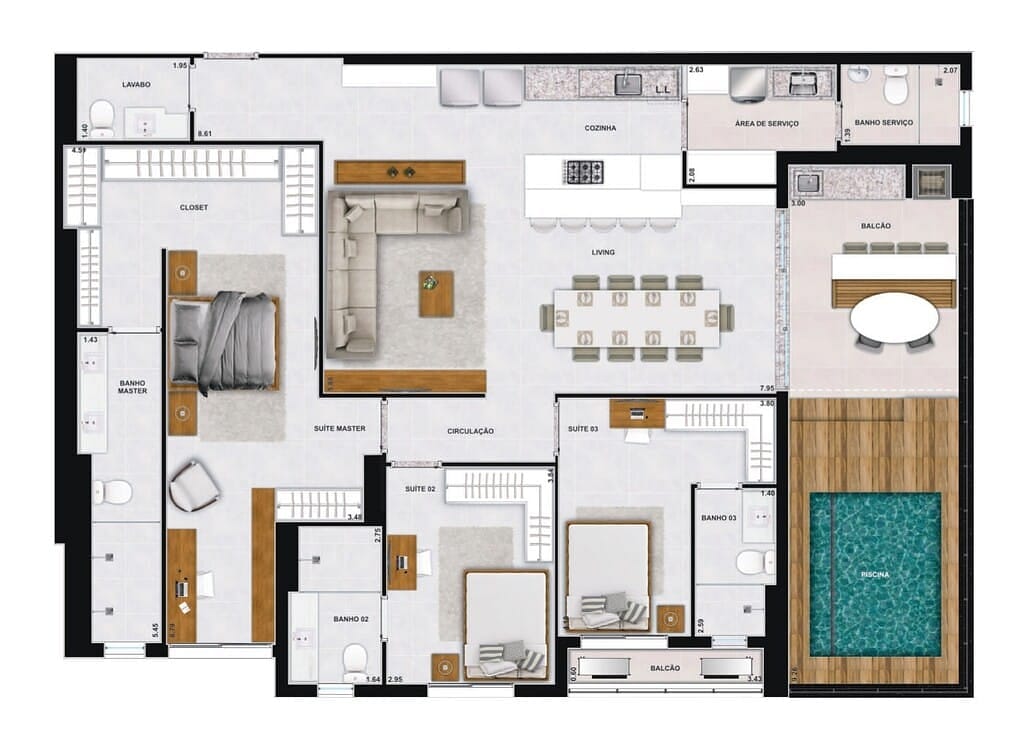 Apartamento, 1 quarto, 47 m² - Foto 51