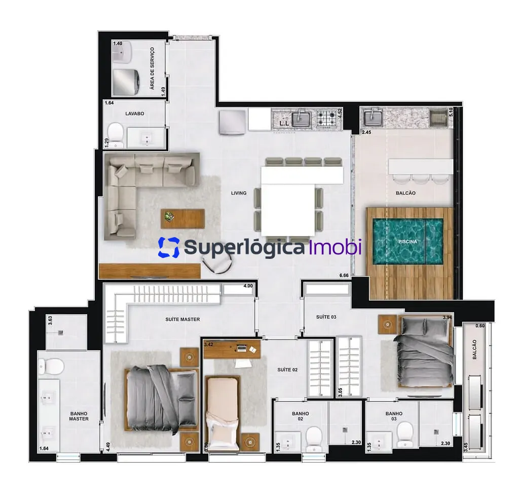 Apartamento, 1 quarto, 47 m² - Foto 48