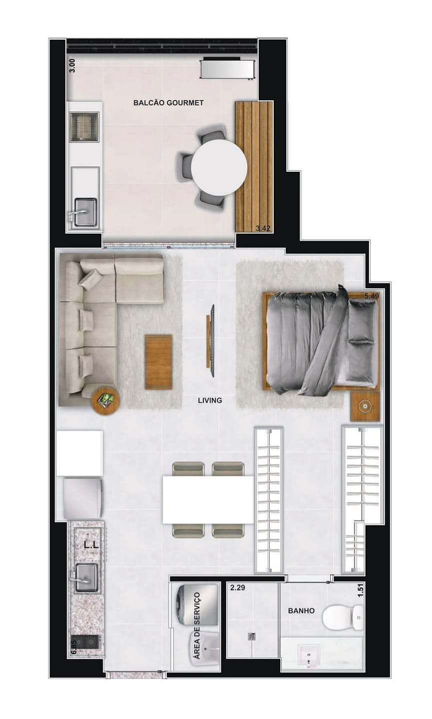 Apartamento, 2 quartos, 76 m² - Foto 42