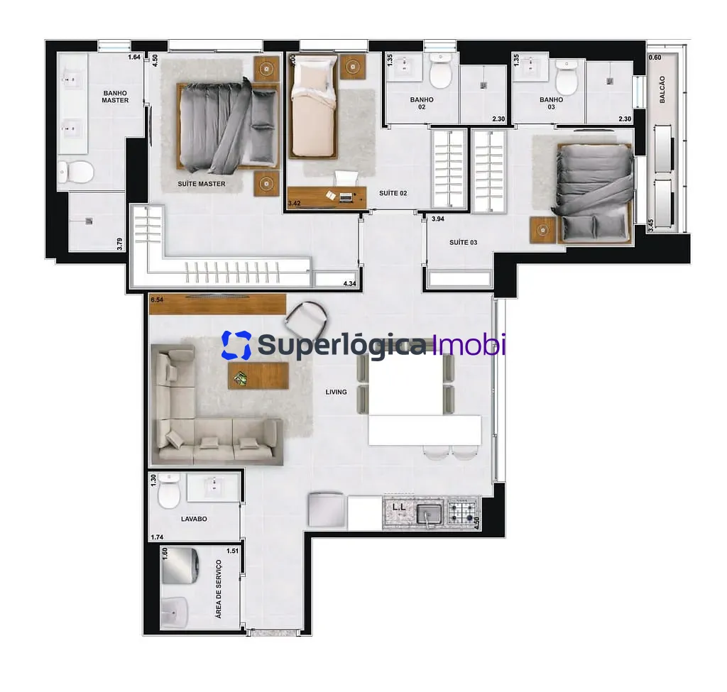 Apartamento, 2 quartos, 76 m² - Foto 46