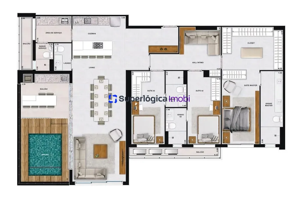 Apartamento, 2 quartos, 76 m² - Foto 52
