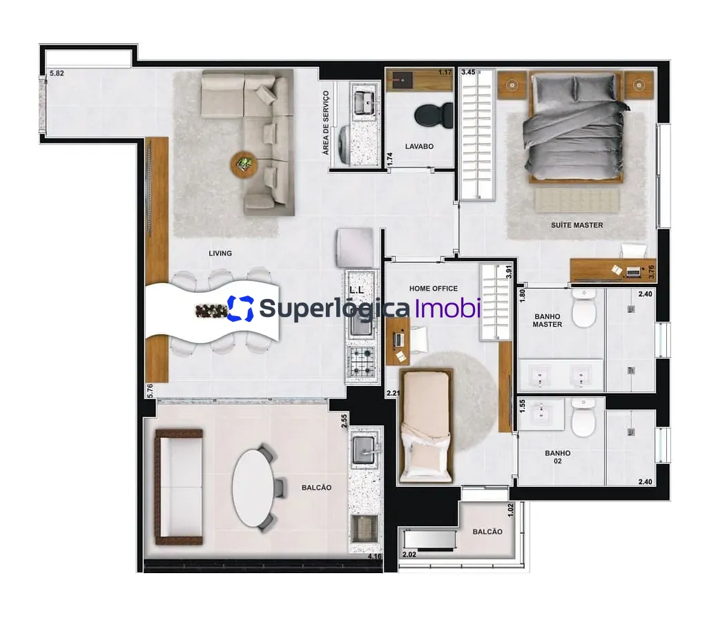 Apartamento, 3 quartos, 93 m² - Foto 45