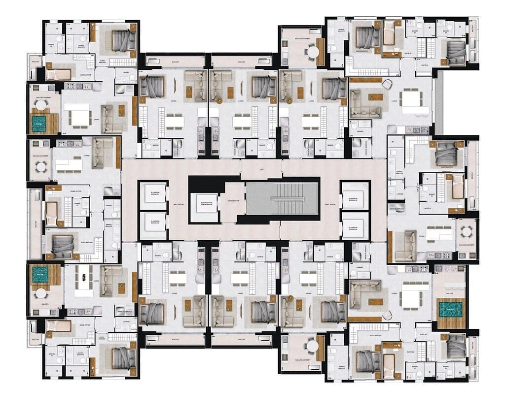 Apartamento, 1 quarto, 53 m² - Foto 39