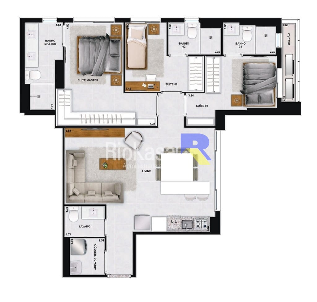 Apartamento, 1 quarto, 53 m² - Foto 46