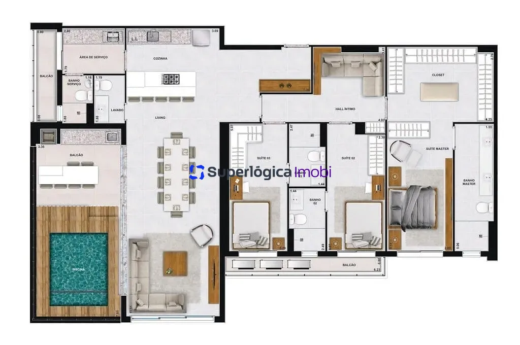 Apartamento, 1 quarto, 53 m² - Foto 52