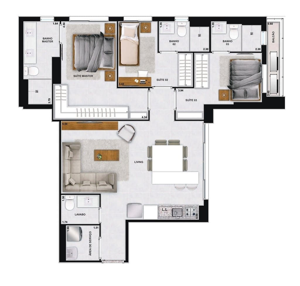 Apartamento, 2 quartos, 82 m² - Foto 46