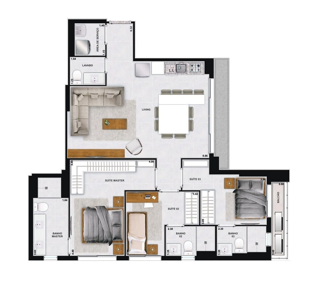 Apartamento, 2 quartos, 82 m² - Foto 47