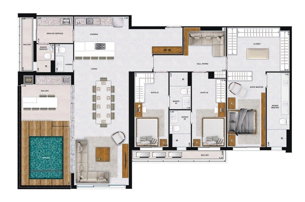 Apartamento, 2 quartos, 82 m² - Foto 52