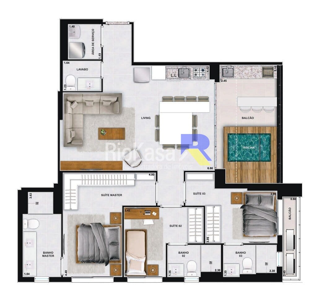 Apartamento, 2 quartos, 82 m² - Foto 48