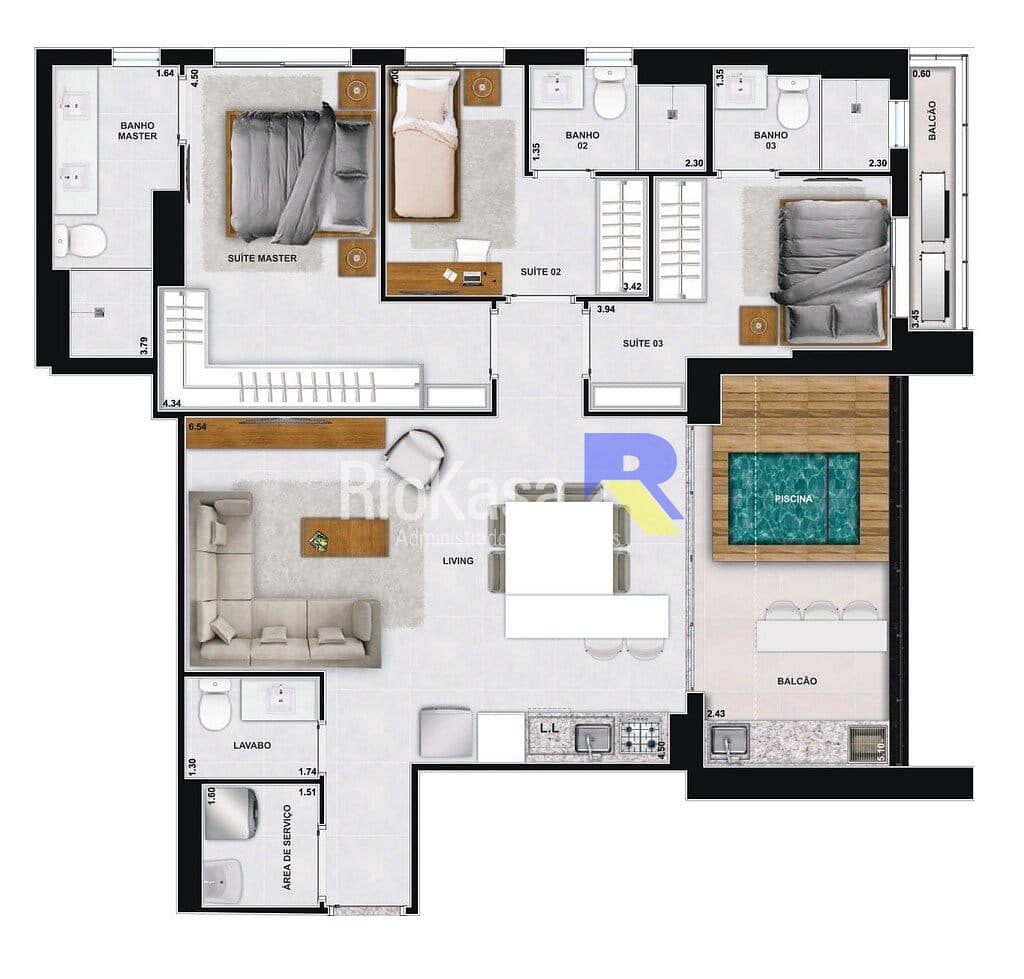 Apartamento, 2 quartos, 82 m² - Foto 50