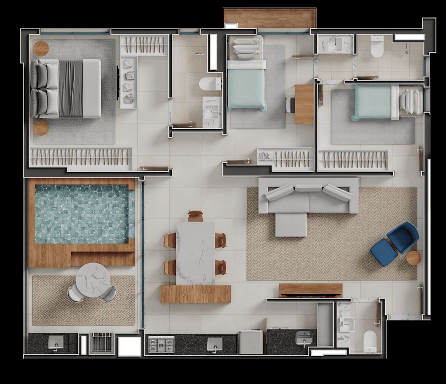 Apartamento, 2 quartos, 79 m² - Foto 41