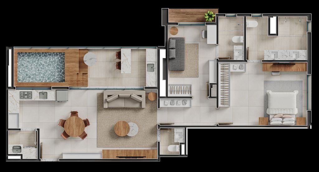 Apartamento, 2 quartos, 58 m² - Foto 43