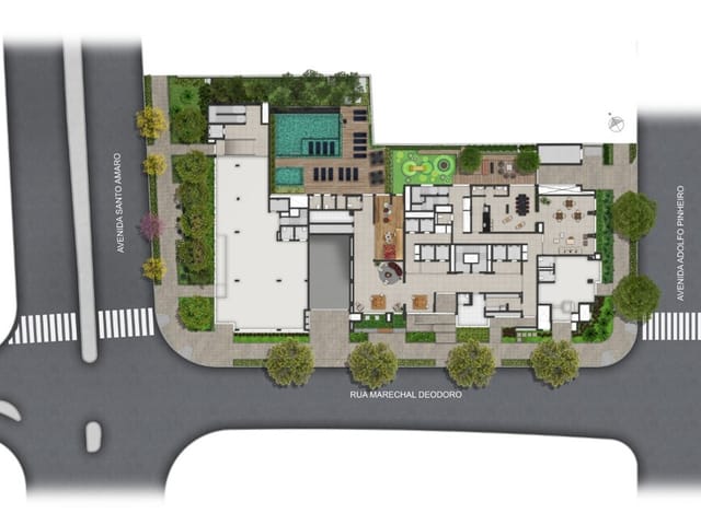 Planta do Loja - Loja à venda 7 Vagas 950.4M² Alto da Boa Vista São Paulo - SP | Camino Alto da Boa Vista - Lojas | Correteria Imóveis