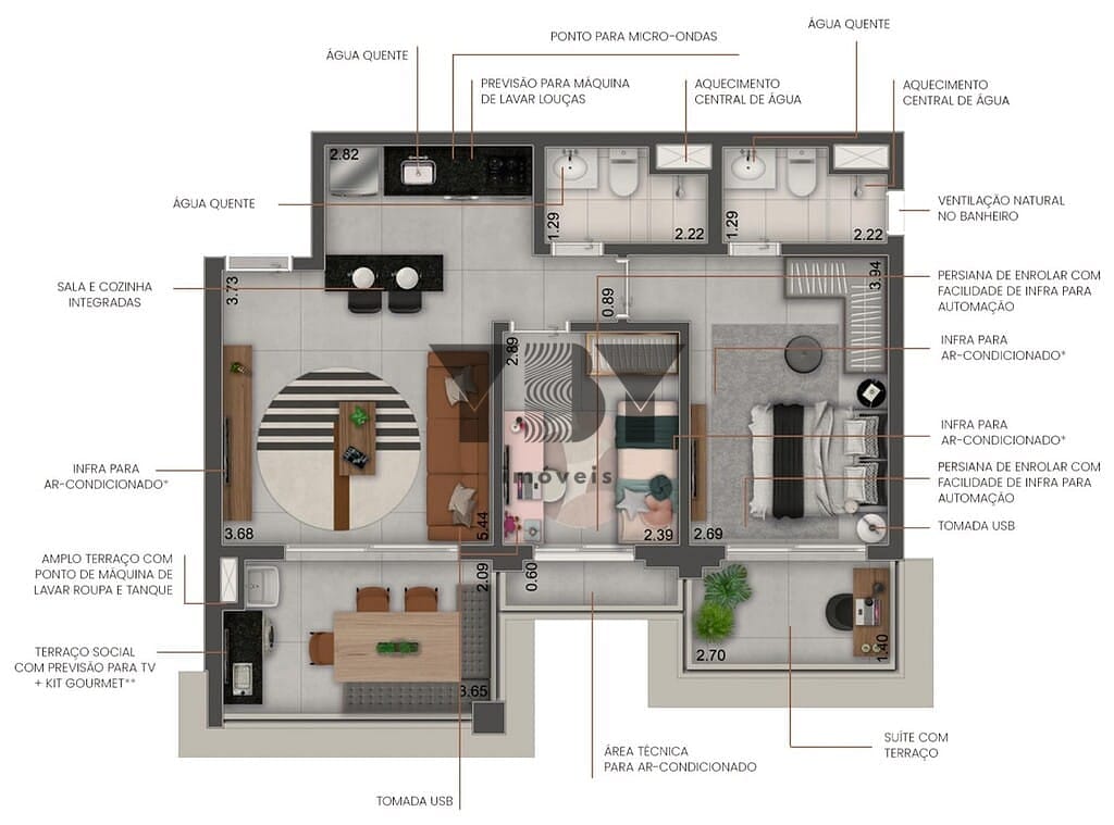Apartamento, 3 quartos, 92 m² - Foto 39
