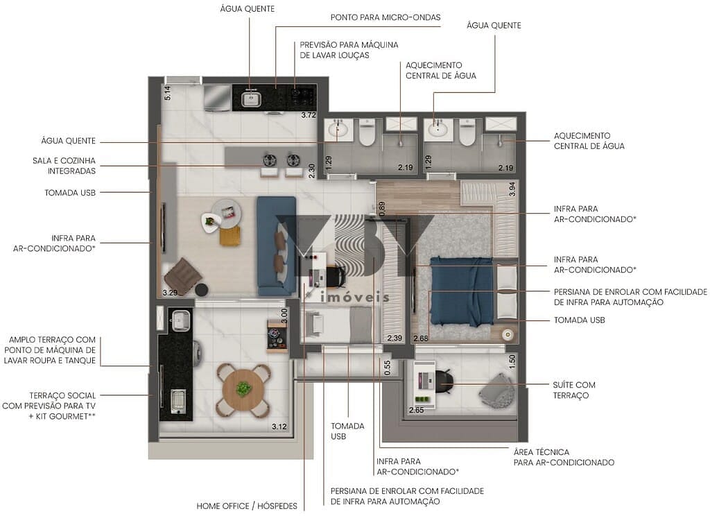 Apartamento, 3 quartos, 92 m² - Foto 42