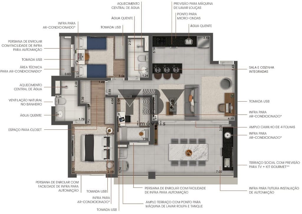 Apartamento, 3 quartos, 92 m² - Foto 43