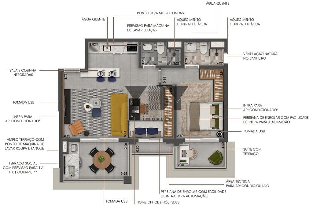 Apartamento, 2 quartos, 68 m² - Foto 40