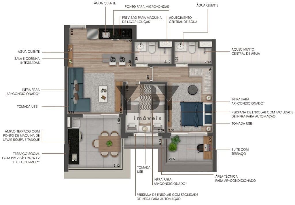Apartamento, 2 quartos, 68 m² - Foto 41