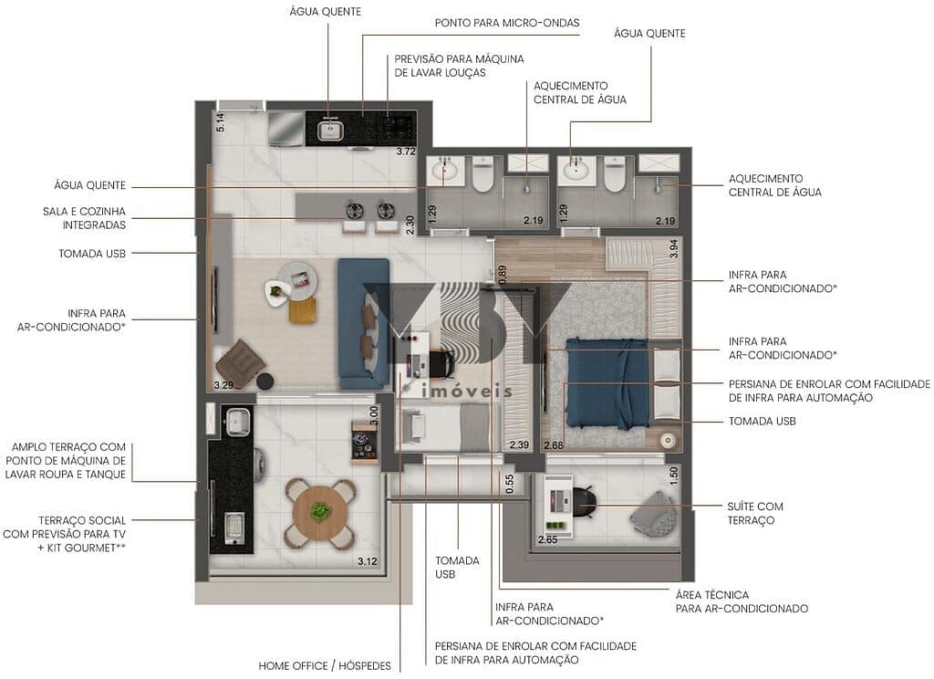 Apartamento, 2 quartos, 68 m² - Foto 42