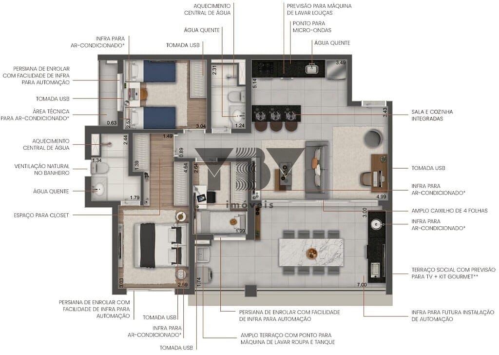 Apartamento, 2 quartos, 68 m² - Foto 43