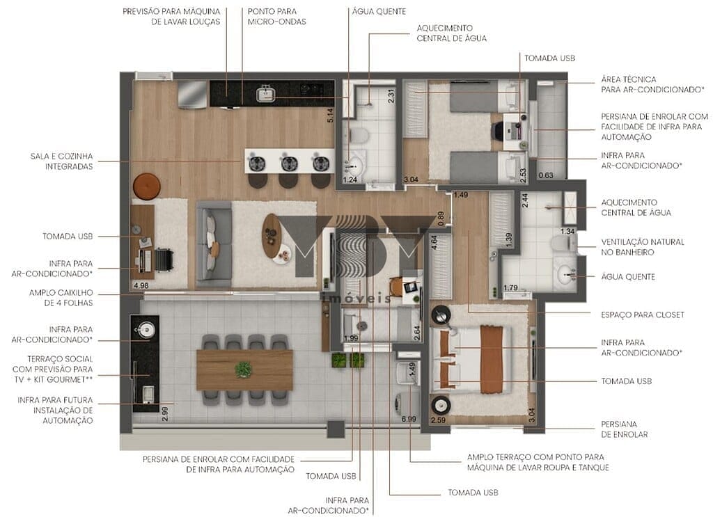 Apartamento, 2 quartos, 68 m² - Foto 44