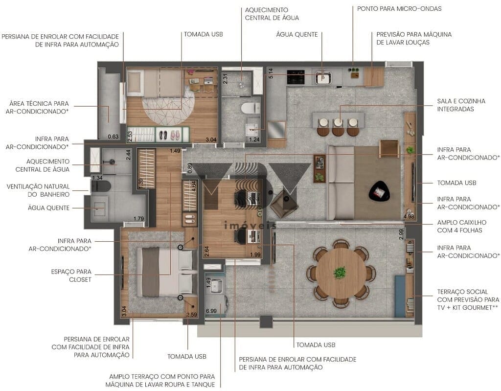 Apartamento, 2 quartos, 68 m² - Foto 45