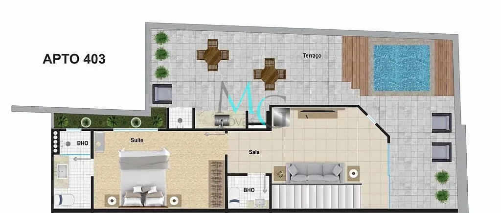 Cobertura, 4 quartos, 166 m² - Foto 8