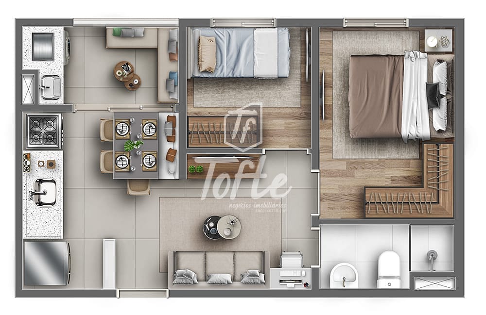 Apartamento, 2 quartos, 40 m² - Foto 36