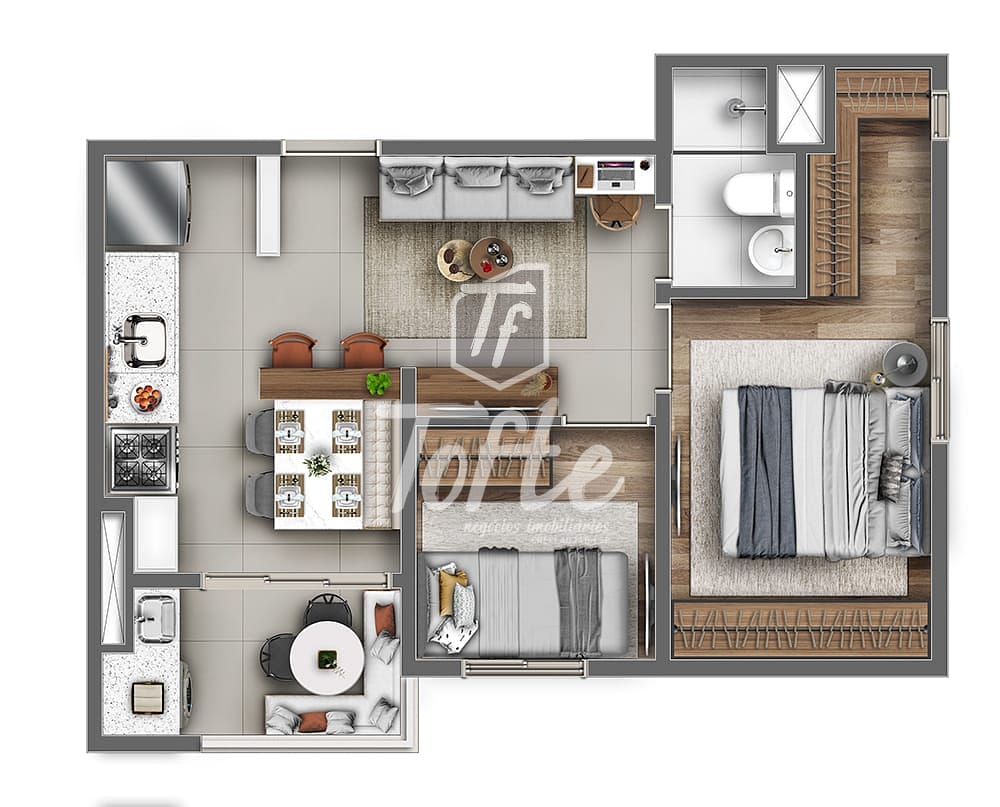 Apartamento, 2 quartos, 40 m² - Foto 38