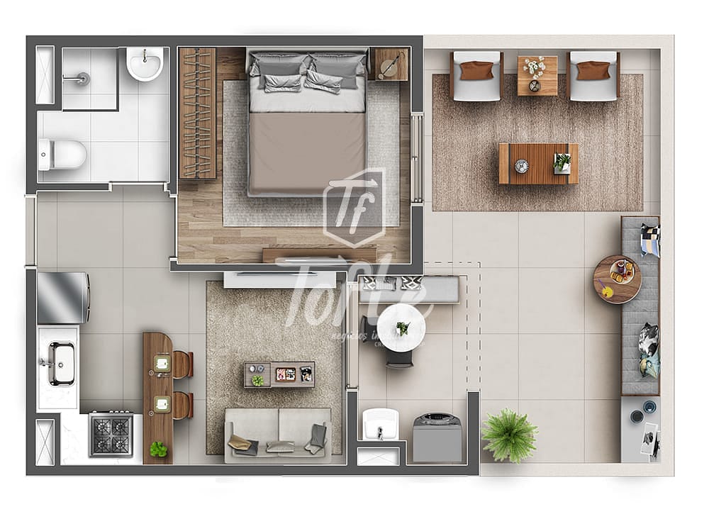 Apartamento, 2 quartos, 40 m² - Foto 40