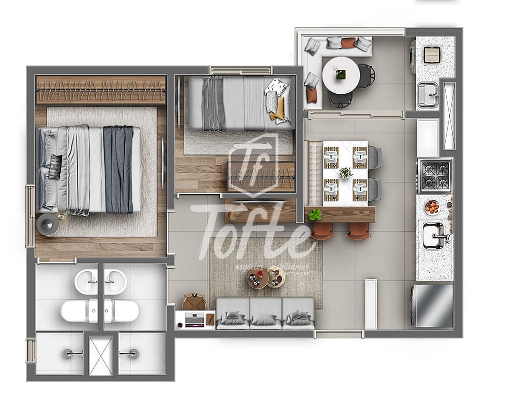 Apartamento, 2 quartos, 40 m² - Foto 41