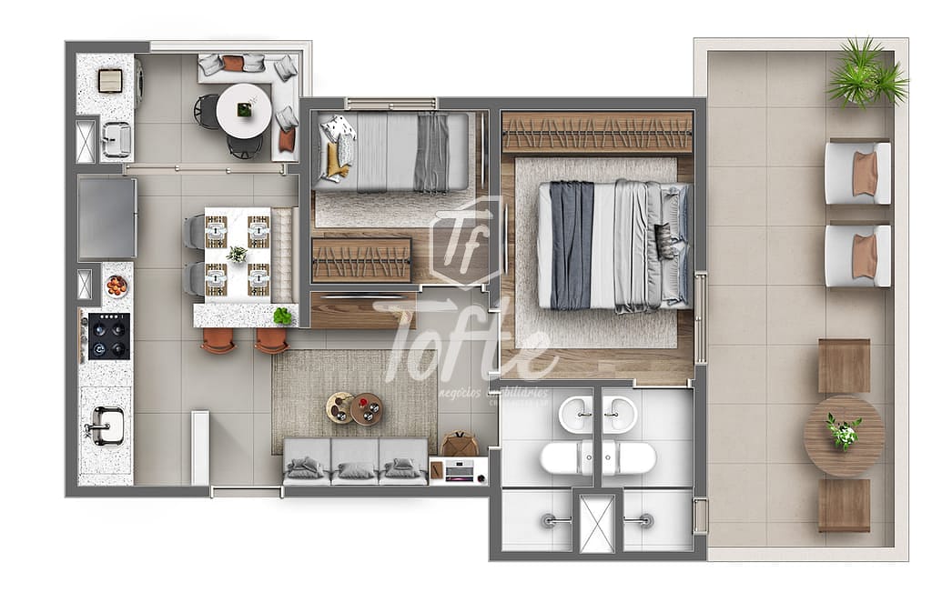 Apartamento, 2 quartos, 40 m² - Foto 43