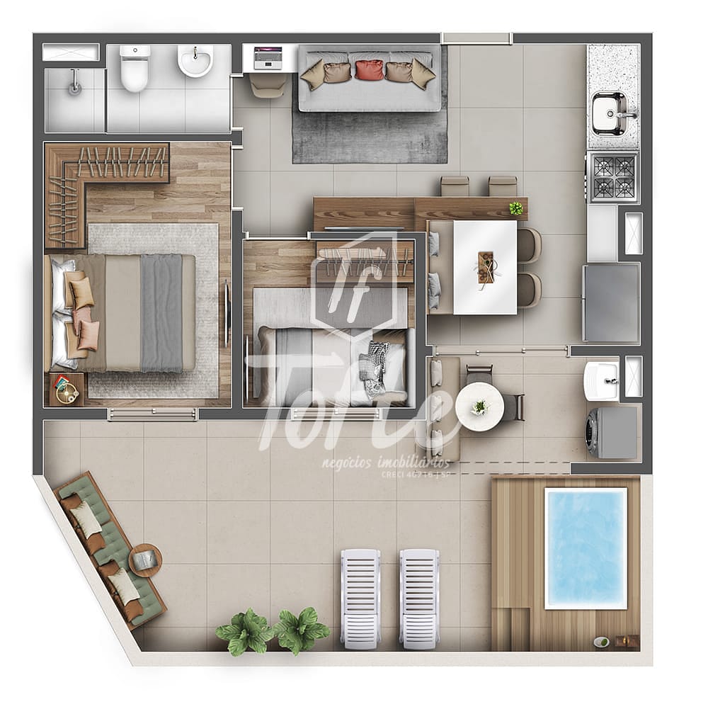 Apartamento, 2 quartos, 40 m² - Foto 44