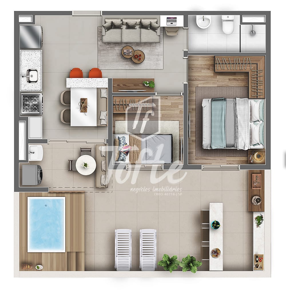 Apartamento, 2 quartos, 40 m² - Foto 45