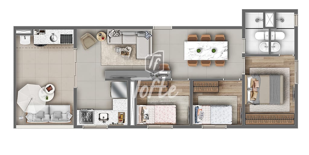 Apartamento, 2 quartos, 40 m² - Foto 46