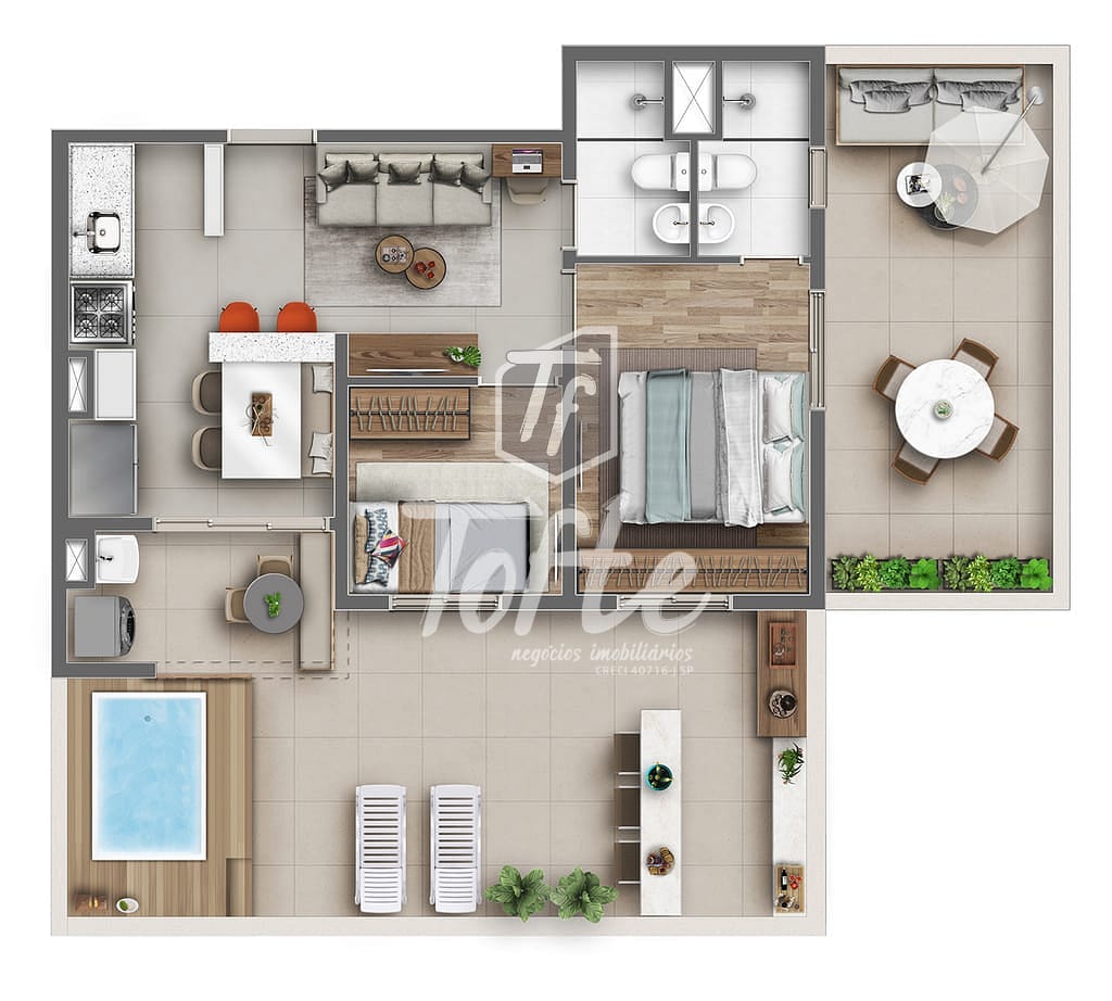 Apartamento, 2 quartos, 40 m² - Foto 48