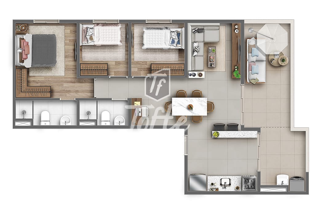 Apartamento, 2 quartos, 40 m² - Foto 49