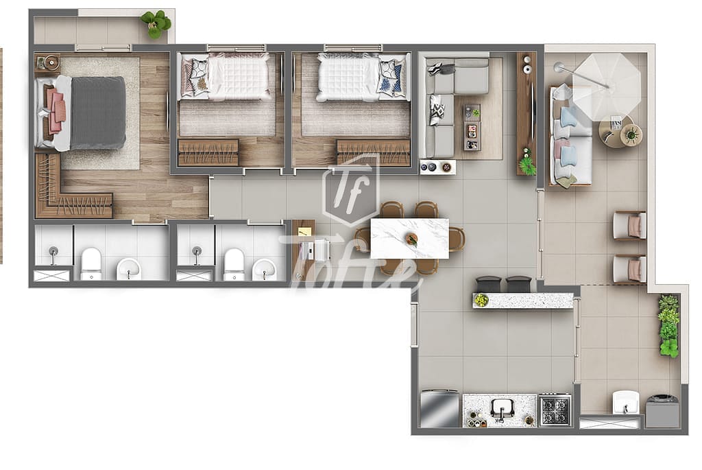 Apartamento, 2 quartos, 40 m² - Foto 51