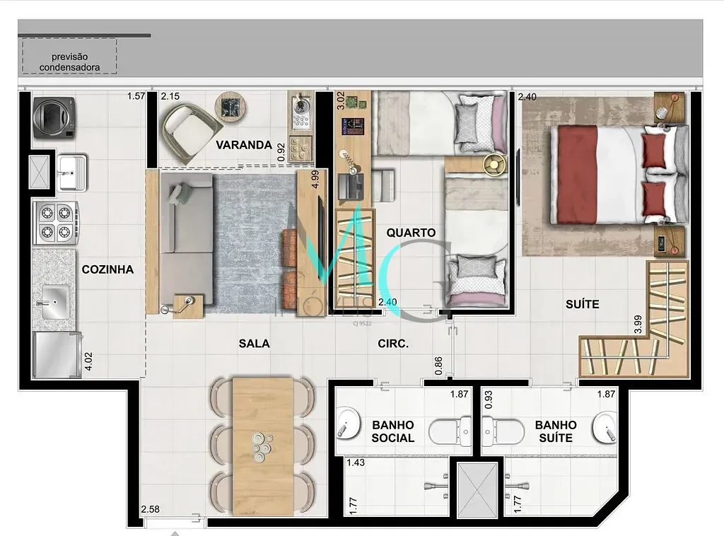 Apartamento, 3 quartos, 66 m² - Foto 29