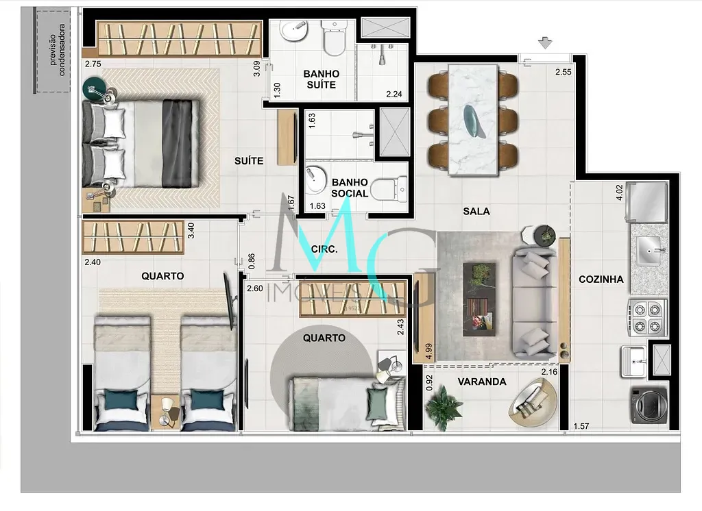 Apartamento, 3 quartos, 66 m² - Foto 31