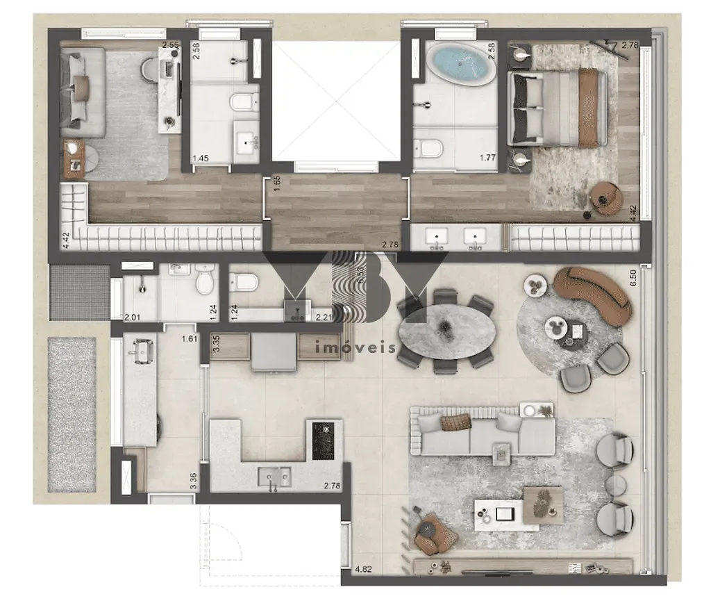 Cobertura, 2 quartos, 264 m² - Foto 12