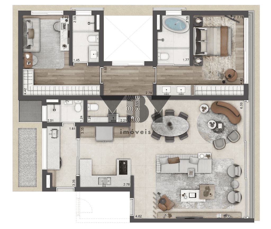 Cobertura, 2 quartos, 264 m² - Foto 12