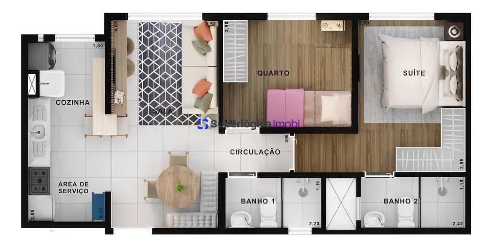 Apartamento, 2 quartos, 52 m² - Foto 26