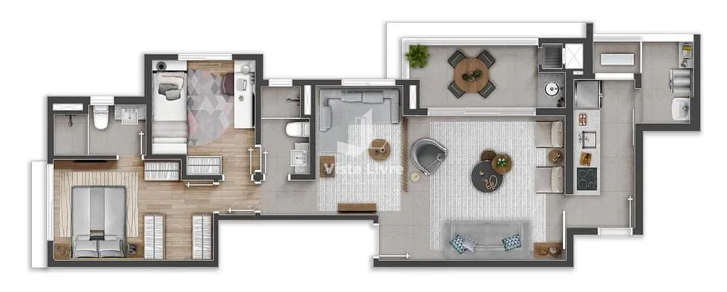 Apartamento, 3 quartos, 82 m² - Foto 49