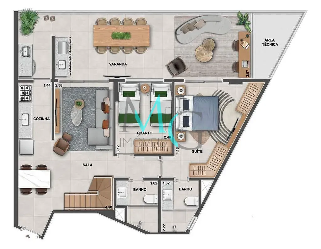 Apartamento, 2 quartos, 113 m² - Foto 40