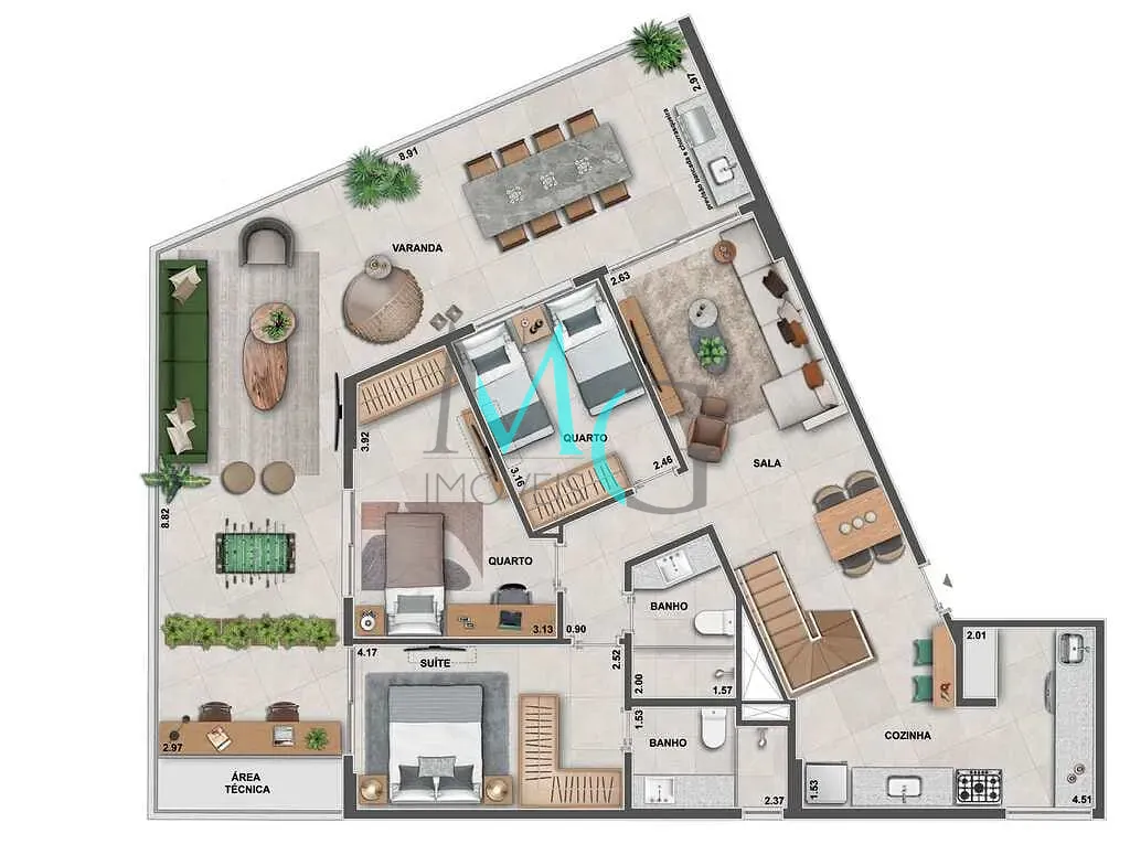 Apartamento, 2 quartos, 113 m² - Foto 42